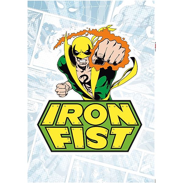 Komar Wandtattoo "Iron Fist Comic - Größe 50 x 70 cm" selbstklebend, Wandst günstig online kaufen