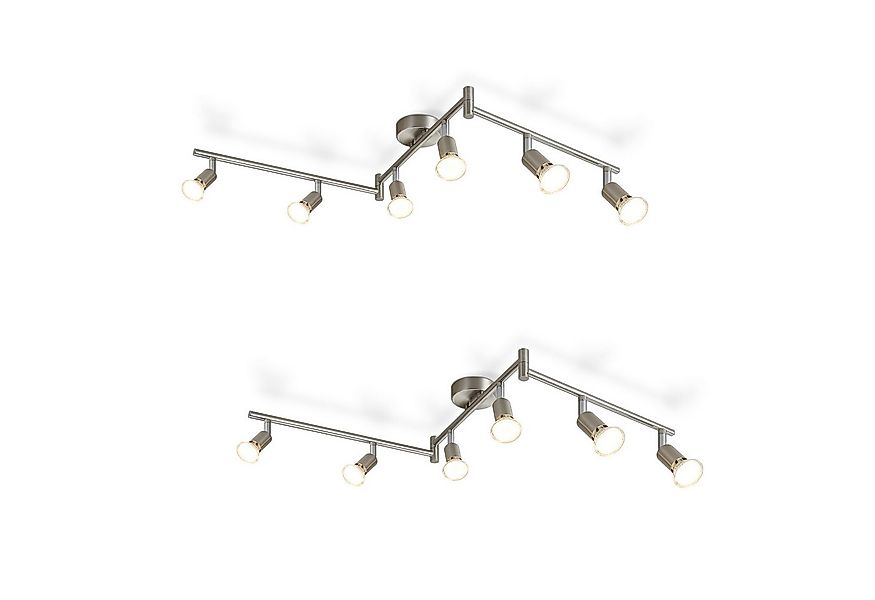 ZMH Deckenspots 6 Flammig - Deckenleuchte Modern Deckenstrahler GU10 Wohnzi günstig online kaufen