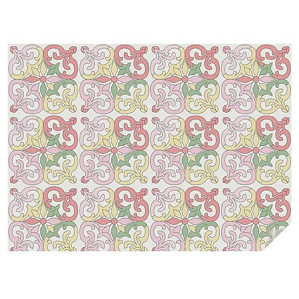 Tulup Fensterfolie Blumenschmuck Fensterfolie Sichtschutz 200x146 cm Rot Fe günstig online kaufen