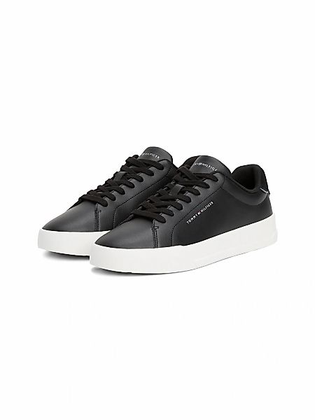 Tommy Hilfiger Sneaker "TH COURT LTH DETAIL ESS", Freizeitschuh, Halbschuh, günstig online kaufen