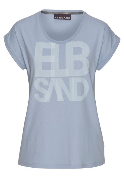 Elbsand T-Shirt Eldis mit Logodruck, Kurzarmshirt günstig online kaufen