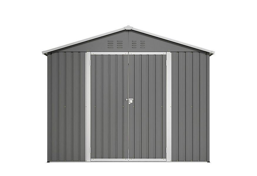 GIHAUVIA Gartenhaus Gartenhaus Metall Gerätehaus mit Pultdach, Geräteschran günstig online kaufen
