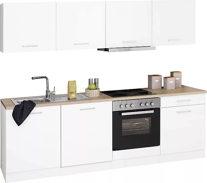 HELD MÖBEL Küchenzeile "Visby", mit E-Geräten, Breite 240 cm günstig online kaufen