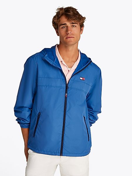 Tommy Jeans Outdoorjacke "TJM LW CHICAGO JACKET", mit Kapuze, mit Logoprägu günstig online kaufen