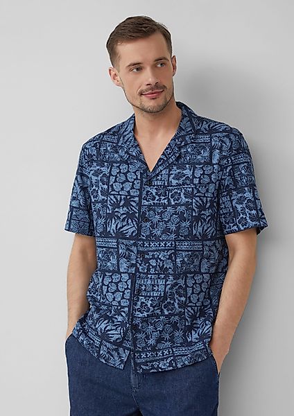 s.Oliver Kurzarmhemd Resort Fit: Kurzarmhemd aus günstig online kaufen