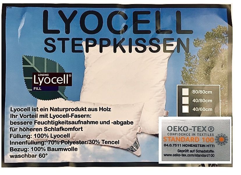 Bach's Bettenwelt Kopfkissen Lyocell/Tencel Kissen 40x60 cm optimale Klimar günstig online kaufen