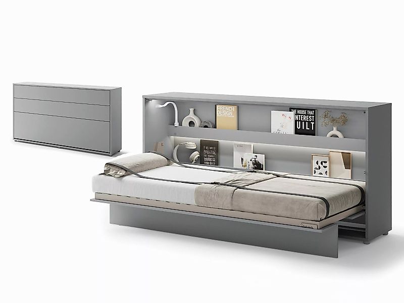Compleo Schrankbett Horizontal Wandklappbett Lenart Bed günstig online kaufen