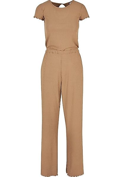URBAN CLASSICS Jumpsuit Urban Classics Damen Ladies Rib Wid Leg Jumpsuit (1 günstig online kaufen