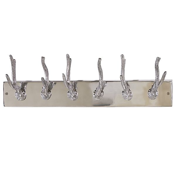 riess-ambiente Wandgarderobe DEER 50 cm silber Aluminium günstig online kaufen