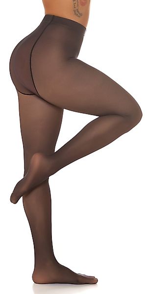 Koucla Thermoleggings Thermostrumphose Schwarz mit Fleece günstig online kaufen