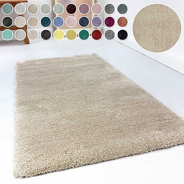 Esprit Hochflor-Teppich »Relaxx ESP-4150«, rund, 25 mm Höhe, Wohnzimmer, se günstig online kaufen