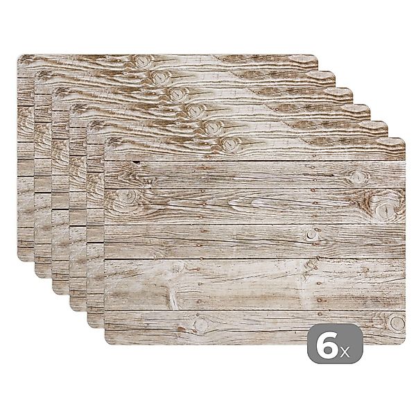 MuchoWow Platzset Eine helle Holzwand als günstig online kaufen