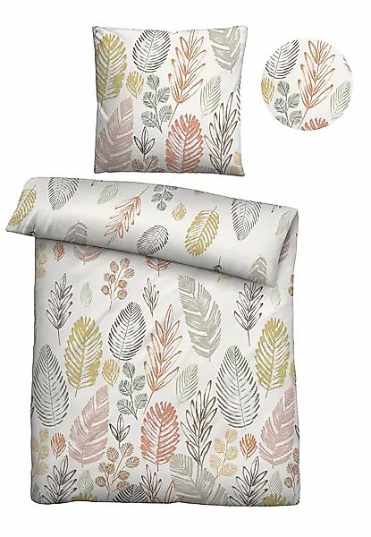 Biberna Bettwäsche »0005190« 2 Stk. tlg. wohlig warm + weich, pflegeleicht, günstig online kaufen