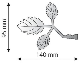 Liedeco Gardinenstangen-Endstück "Bacchus" für Gardinenstangen Ø 16 mm günstig online kaufen