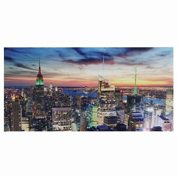 HWC Mendler LED-Bild mit Timer, 100x50cm New York, flackernd mehrfarbig günstig online kaufen