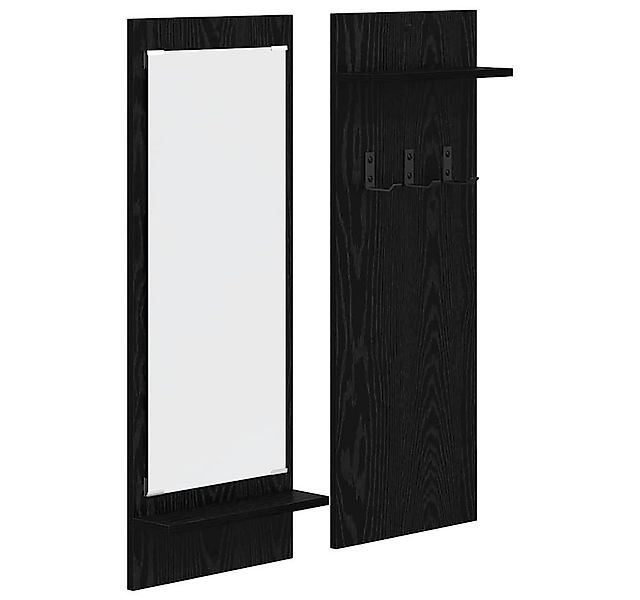 vidaXL Regal Wandmontierter nachttisch Schwarz Eichen-Optik 70 x 10 x 90 cm günstig online kaufen