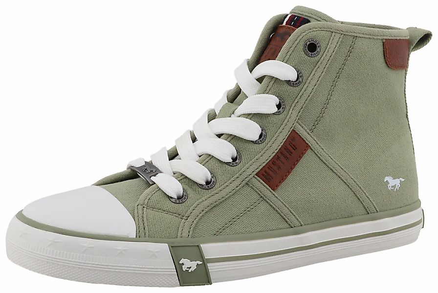 Mustang Shoes Plateausneaker "Winona" Freizeitschuh, High Top-Sneaker, Schn günstig online kaufen