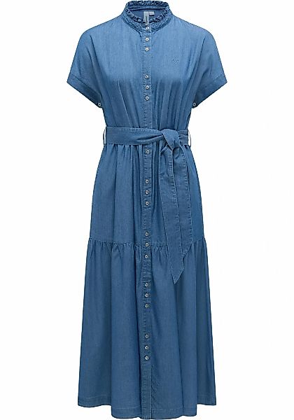 Ragwear Maxikleid "Liora Denim" 1 tlg. Ohne Taschen Wadenlanges Jeanskleid günstig online kaufen