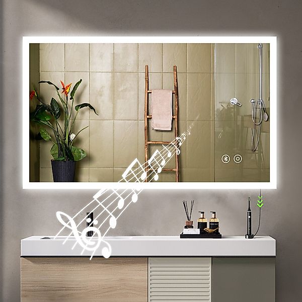 YOLEO Badspiegel LED Badezimmerspiegel Spiegel Wandspiegel günstig online kaufen