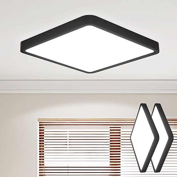 Nettlife LED Deckenleuchte Eckig Badezimmer Flach günstig online kaufen