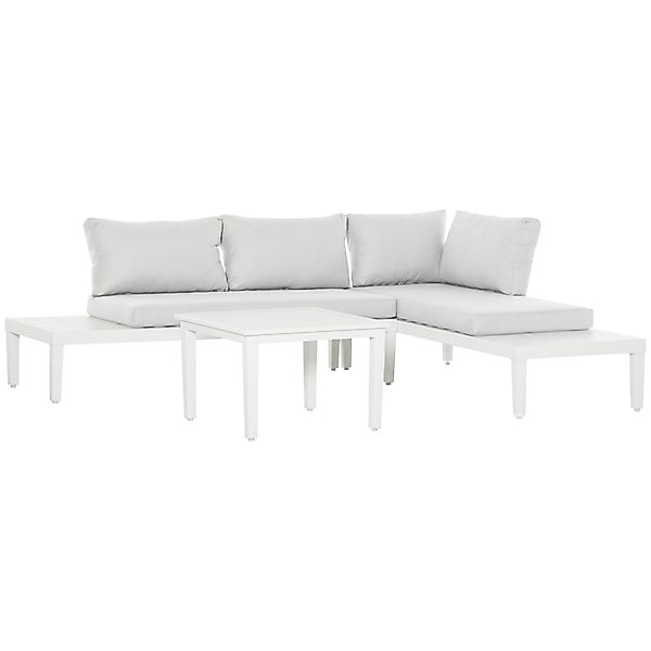 Outsunny 3-Teiliges Gartenmöbel-Set mit Beistelltisch günstig online kaufen