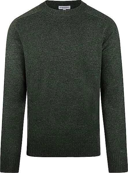 McGregor Pullover Lammwolle Melange Dunkelgrün - Größe M günstig online kaufen