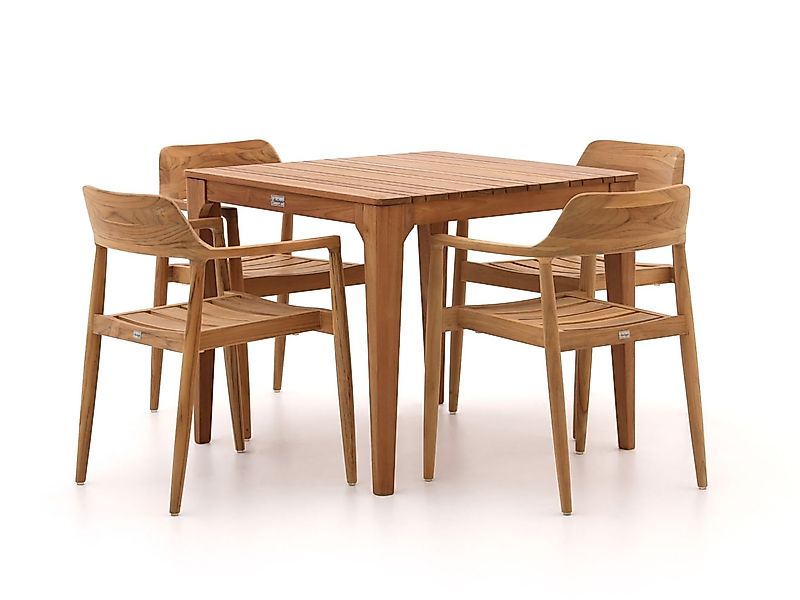Bellagio Balba/Bruca 90 cm Gartenmöbel-Set 5-Teilig Stapelbar günstig online kaufen