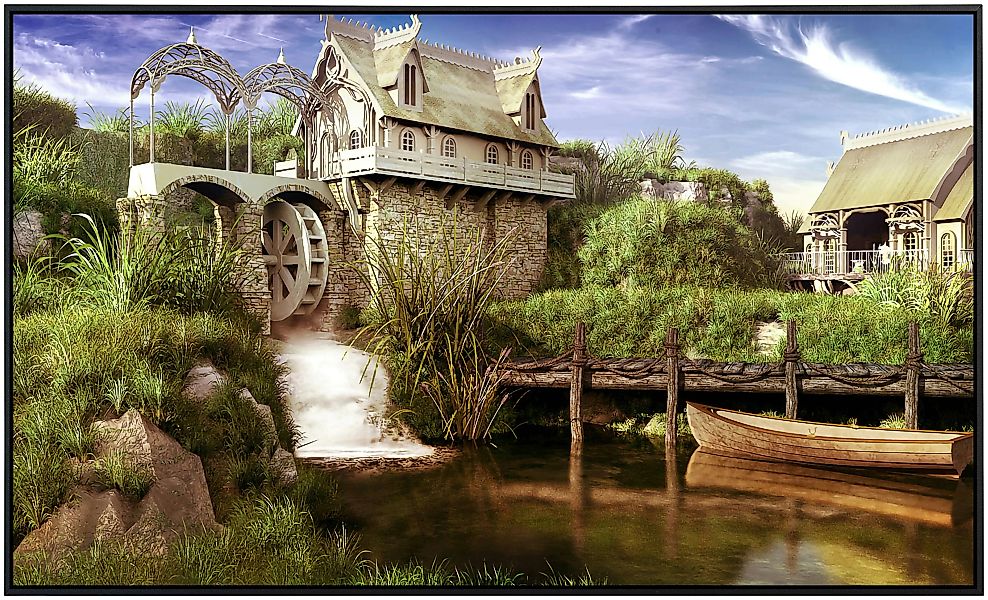 Papermoon Infrarotheizung »Märchenhafte Wassermühle« günstig online kaufen
