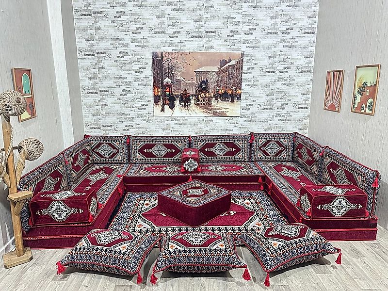 CaddeBuy Sofa Arabische Sitzkissen, Orientalisches Sofa, Sitzecke, Kelim, 2 günstig online kaufen