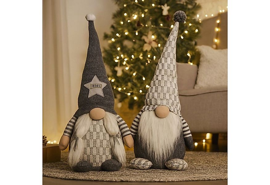 Online-Fuchs Dekofigur süßer Weihnachtswichtel mit XL Zipfelmütze & Knollna günstig online kaufen