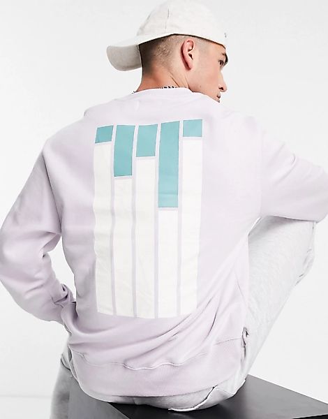 Topman – New York City – Bedrucktes Sweatshirt in Flieder-Violett günstig online kaufen