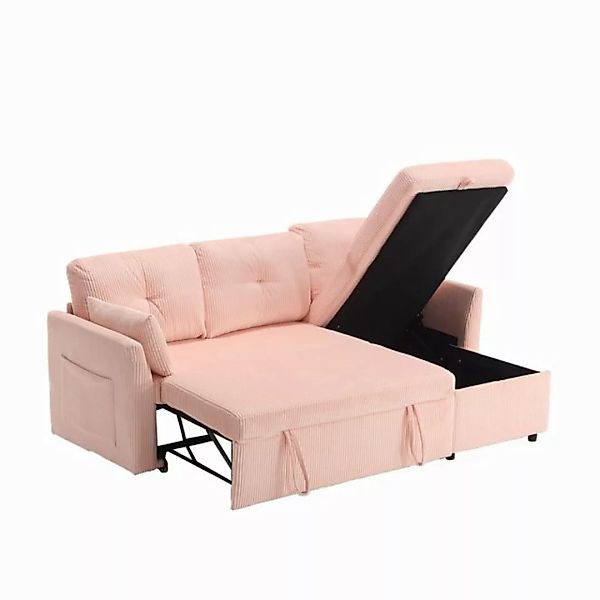 MODFU Sofa Modulares Ecksofa L-förmiges modulares Sofa, mit umkehrbarer Cha günstig online kaufen