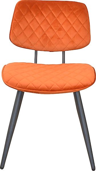 INOSIGN Polsterstuhl, (Set), 1 St., Samtstruktur, Gestell aus Stahlrohr, Si günstig online kaufen