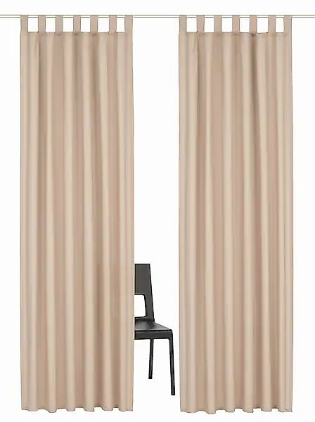 my home Vorhang »Parry«, (2 St.), 2-er Set, blickdicht, monochrom, basic günstig online kaufen