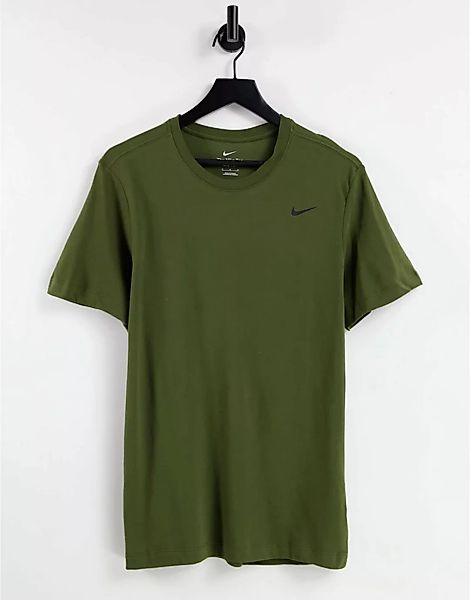 Nike Training – Dri-FIT – T-Shirt in Khaki-Grün günstig online kaufen