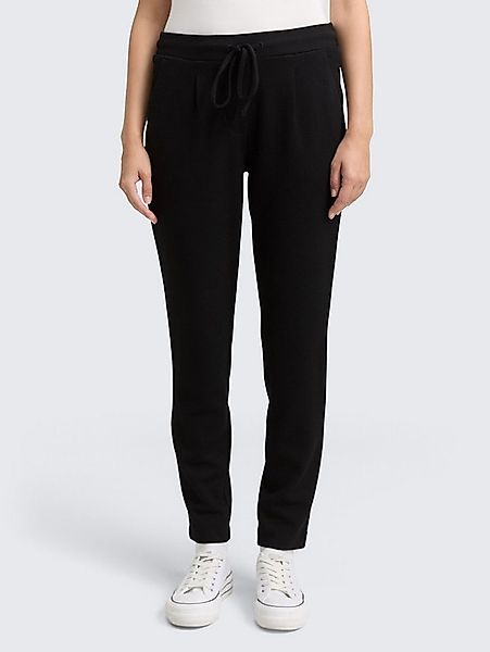 TOM TAILOR Stoffhose Hosen & Chino Loose Slim Jacquard Hose mit Kordelzug günstig online kaufen