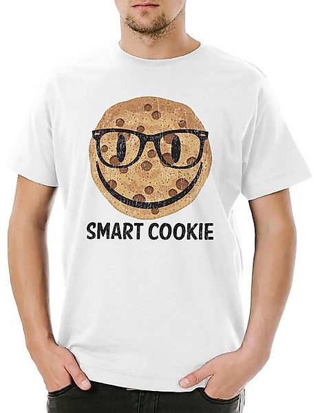Urban Backwoods Print-Shirt Urban Backwoods Smart Cookie Herren T-Shirt Wei günstig online kaufen