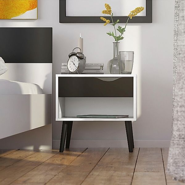 andas Nachttisch "Oslo Nachtkommode, Nachtschrank, Beistelltisch", 1 Schubl günstig online kaufen
