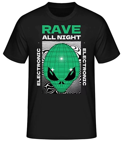 Rave All Night · Männer Basic T-Shirt günstig online kaufen