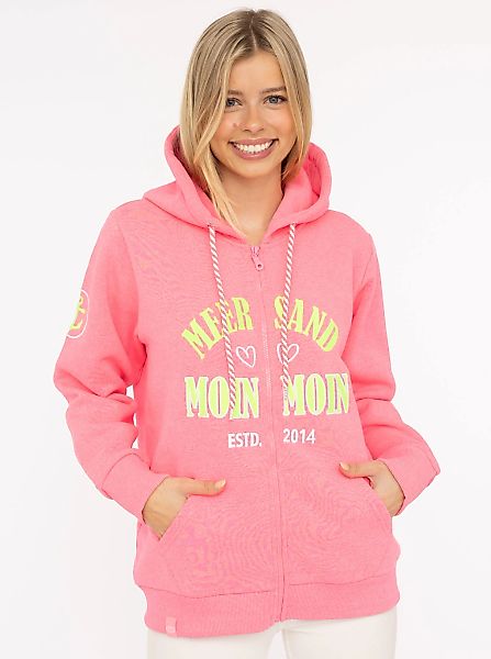 Zwillingsherz Sweatjacke ""Moin Moin"" Kapuze, Langarm, Reißverschluss, mod günstig online kaufen