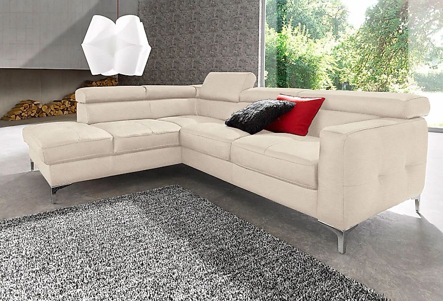 COTTA Polstergarnitur "Sammy L-Form", (Set), Set bestehend aus: Ecksofa mit günstig online kaufen
