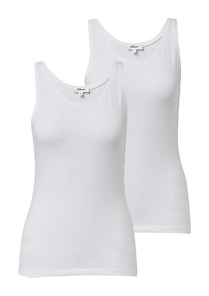s.Oliver Tanktop (2-tlg) 2-er Pack, Sommertop, mit Stretch günstig online kaufen