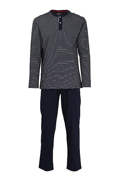 TOM TAILOR Pyjama Pure Cotton langer Herren Schlafanzug aus reiner Baumwoll günstig online kaufen