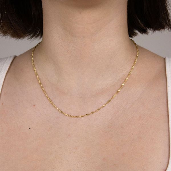 HOPLO Goldkette Goldkette Singapurkette Halskette Breite günstig online kaufen