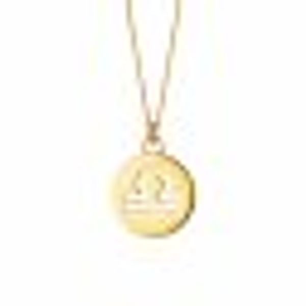 Halskette Waage Sternzeichen 925/- Sterling Silber vergoldet günstig online kaufen