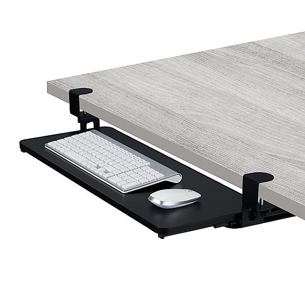 relaxdays Schreibtischaufsatz Ausziehbare Tastaturablage zum Klemmen, günstig online kaufen