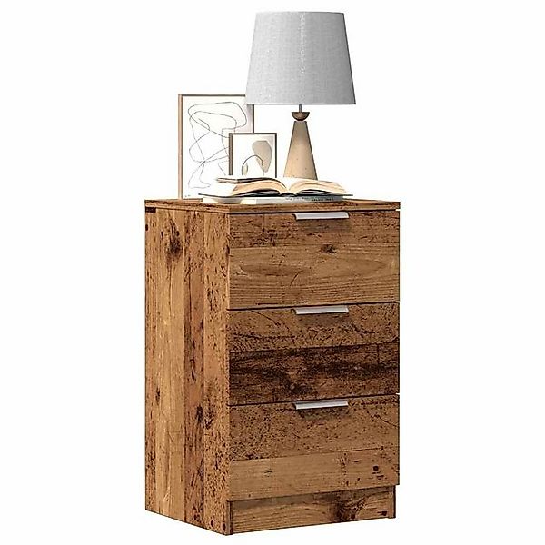 vidaXL Aktenschrank Nachttisch Altholz-Optik 40x36x65 cm Holzwerkstoff günstig online kaufen