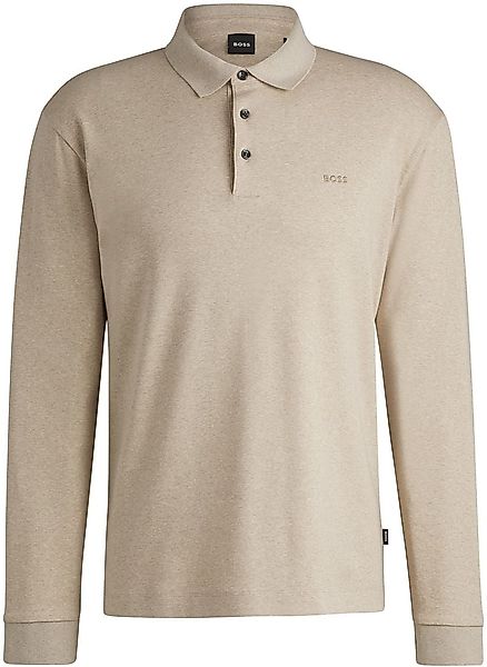 BOSS Pado Long Sleeve Polo Beige - Größe L günstig online kaufen