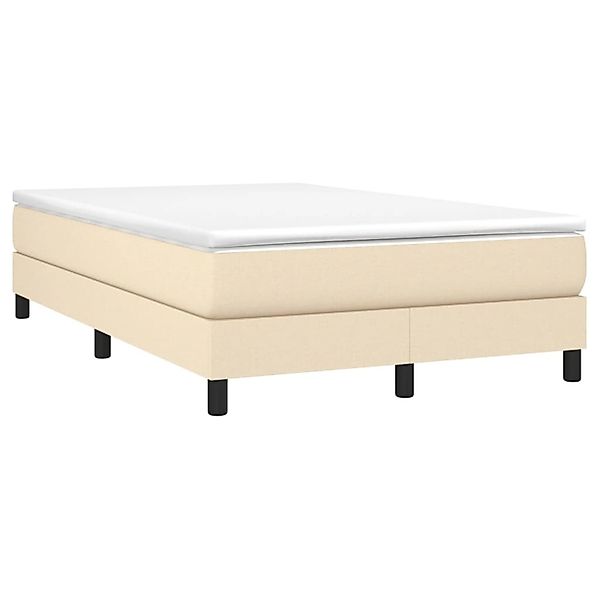 vidaXL Boxspringbett mit Matratze Creme 120x190 cm Stoff 3269662 günstig online kaufen