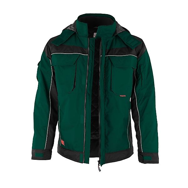 Qualitex Workwear Winterjacke Winterjacke "PRO" grün/schwarz, günstig online kaufen